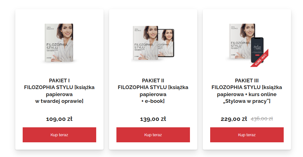 Podgląd strony landing page - część 8