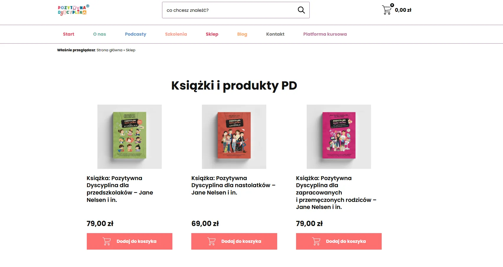 Przykład Storefront